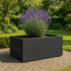 GARDRA Polyester plantenbak 185x120x60 cm - Zwartgrijs (RAL 7021) - Doika - Plantenbak - GARDRA -  - DOIKA-BP-25-RAL-7021