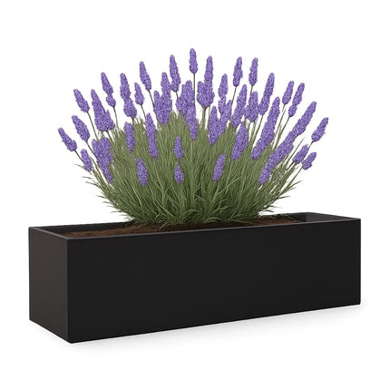 GARDRA Polyester plantenbak 190x40x40 cm - Gitzwart (RAL 9005) - Doika - Plantenbak - GARDRA -  - DOIKA-BP-32.1-RAL-9005