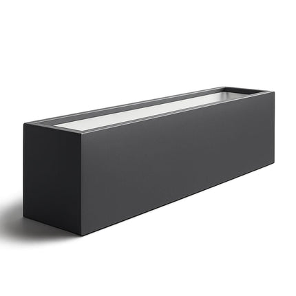 GARDRA Polyester plantenbak 190x40x40 cm - Zwartgrijs (RAL 7021) - Doika - Plantenbak - GARDRA -  - DOIKA-BP-32.1-RAL-7021