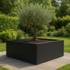 GARDRA Polyester plantenbak 200x200x60 cm - Gitzwart (RAL 9005) - Doika - Plantenbak - GARDRA -  - DOIKA-AP-09-RAL-9005
