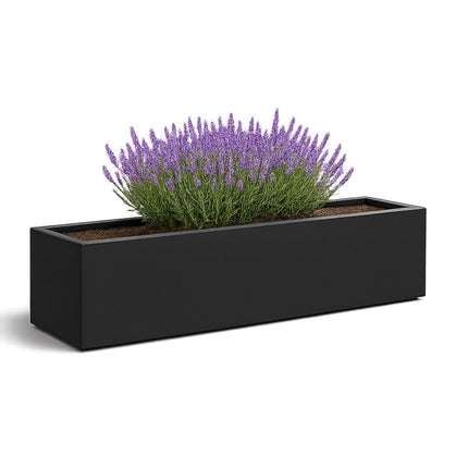 GARDRA Polyester plantenbak 200x40x33 cm - Gitzwart (RAL 9005) - Doika - Plantenbak - GARDRA -  - DOIKA-BP-31.1-RAL-9005