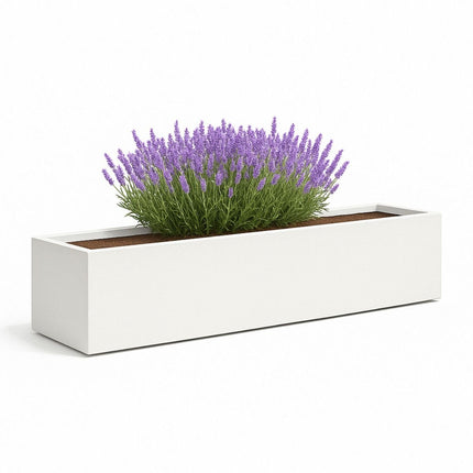 GARDRA Polyester plantenbak 200x40x33 cm - Zuiver Wit (RAL 9010) - Doika - Plantenbak - GARDRA -  - DOIKA-BP-31.1-RAL-9010
