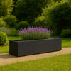 GARDRA Polyester plantenbak 200x40x33 cm - Zwartgrijs (RAL 7021) - Doika - Plantenbak - GARDRA -  - DOIKA-BP-31.1-RAL-7021