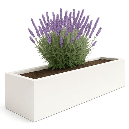 GARDRA Polyester plantenbak 200x50x40 cm - Zuiver Wit (RAL 9010) - Doika - Plantenbak - GARDRA -  - DOIKA-BP-3.1-RAL-9010