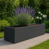 GARDRA Polyester plantenbak 200x50x40 cm - Zwartgrijs (RAL 7021) - Doika - Plantenbak - GARDRA -  - DOIKA-BP-3.1-RAL-7021