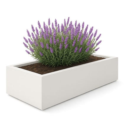 GARDRA Polyester plantenbak 223x100x32 cm - Zuiver Wit (RAL 9010) - Doika - Plantenbak - GARDRA -  - DOIKA-BP-13-RAL-9010