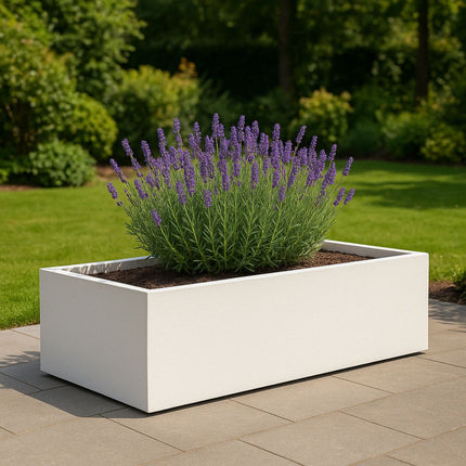 GARDRA Polyester plantenbak 223x100x32 cm - Zuiver Wit (RAL 9010) - Doika - Plantenbak - GARDRA -  - DOIKA-BP-13-RAL-9010