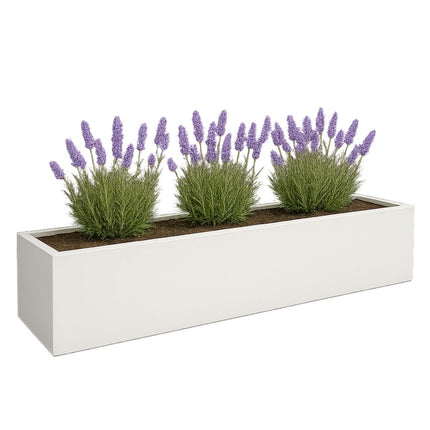 GARDRA Polyester plantenbak 230x50x40 cm - Zuiver Wit (RAL 9010) - Doika - Plantenbak - GARDRA -  - DOIKA-BP-04-RAL-9010