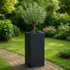 GARDRA Polyester plantenbak 40x40x120 cm - Zwartgrijs (RAL 7021) - Doika - Plantenbak - GARDRA -  - DOIKA-CP-2-RAL-7021