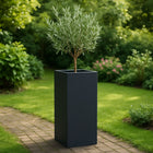GARDRA Polyester plantenbak 40x40x120 cm - Zwartgrijs (RAL 7021) - Doika - Plantenbak - GARDRA -  - DOIKA-CP-2-RAL-7021
