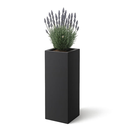 GARDRA Polyester plantenbak 40x40x120 cm - Zwartgrijs (RAL 7021) - Doika - Plantenbak - GARDRA -  - DOIKA-CP-2-RAL-7021