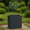 GARDRA Polyester plantenbak 45x30x50 cm - Zwartgrijs (RAL 7021) - Doika - Plantenbak - GARDRA -  - DOIKA-BP-35-RAL-7021