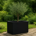 GARDRA Polyester plantenbak 60x40x40 cm - Gitzwart (RAL 9005) - Doika - Plantenbak - GARDRA -  - DOIKA-BP-41-RAL-9005