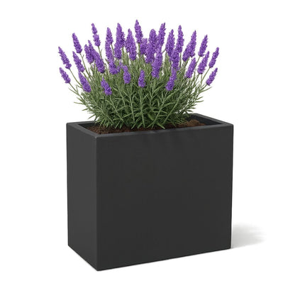 GARDRA Polyester plantenbak 70x30x67 cm - Zwartgrijs (RAL 7021) - Doika - Plantenbak - GARDRA -  - DOIKA-BP-29-RAL-7021