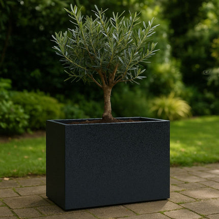 GARDRA Polyester plantenbak 80x40x80 cm - Gitzwart (RAL 9005) - Doika - Plantenbak - GARDRA -  - DOIKA-BP-45-RAL-9005