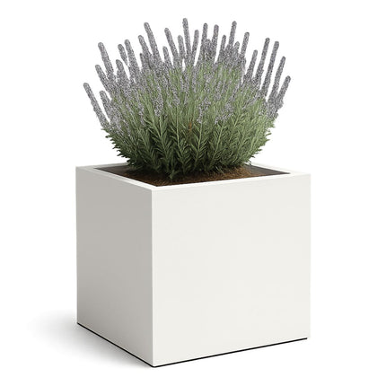 GARDRA Polyester plantenbak 80x80x60 cm - Zuiver Wit (RAL 9010) - Doika - Plantenbak - GARDRA -  - DOIKA-AP-05.1-RAL-9010
