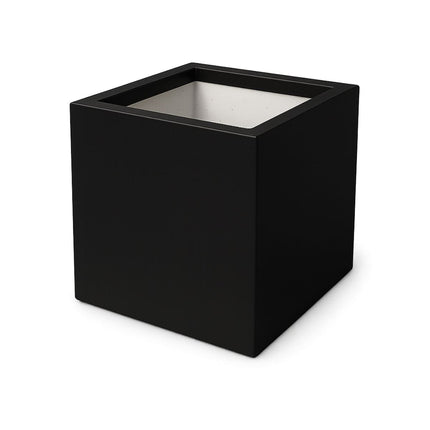 GARDRA Polyester plantenbak 80x80x80 cm - Gitzwart (RAL 9005) - Doika - Plantenbak - GARDRA -  - DOIKA-AP-05-RAL-9005