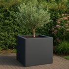 GARDRA Polyester plantenbak 80x80x80 cm - Zwartgrijs (RAL 7021) - Doika - Plantenbak - GARDRA -  - DOIKA-AP-05-RAL-7021