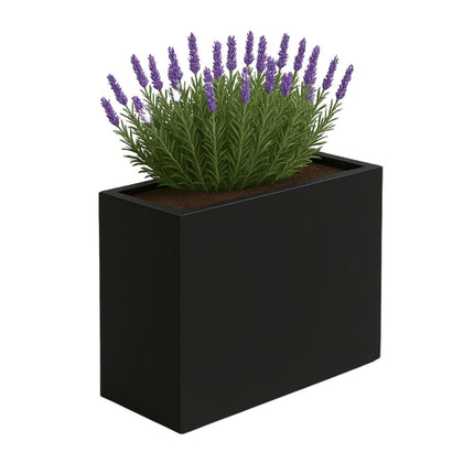 GARDRA Polyester plantenbak 90x25x80 cm - Gitzwart (RAL 9005) - Doika - Plantenbak - GARDRA -  - DOIKA-BP-05 9005