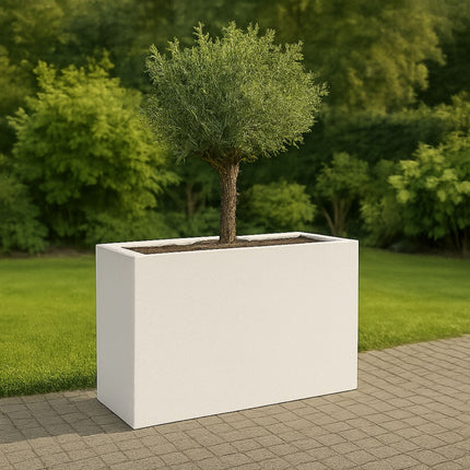 GARDRA Polyester plantenbak 90x40x90 cm - Zuiver wit (RAL 9010) - Doika - Plantenbak - GARDRA -  - DOIKA-BP-14-9010