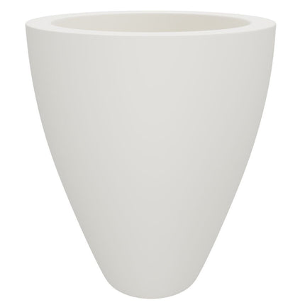 GARDRA Polyester plantenbak Ø 51x59 cm - Zuiver Wit (RAL 9010) - Doika - Plantenbak - GARDRA -  - DOIKA-DP-1 9010