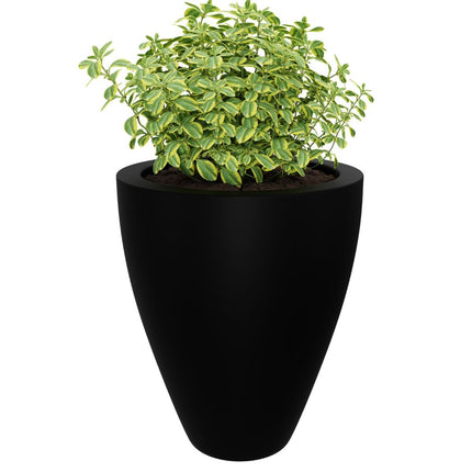 GARDRA Polyester plantenbak Ø 68x80 cm - Gitzwart (RAL 9005) - Doika - Plantenbak - GARDRA -  - DOIKA-DP-2 9005
