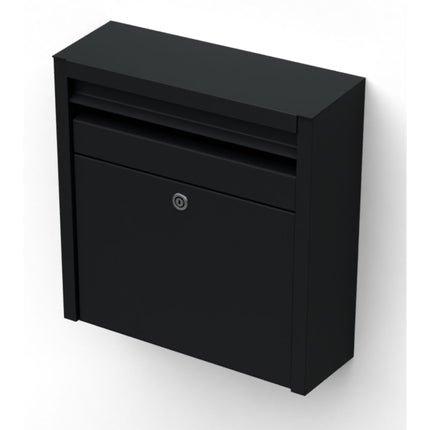 Geroba Brievenbus Seina Staal met Zinc Coating RAL 9005 - Doika BV - Brievenbus - Geroba - SEINAS1