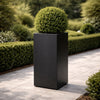 Hoge aluminium plantenbak 40x40x80 cm - Gitzwart (RAL 9005) - Doika - Plantenbak - Geroba -  - Artus1