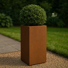Hoge cortenstalen plantenbak zonder bodem 40x40x80 cm - Doika - Plantenbak - Geroba -  - ArtesaB2