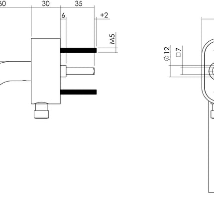 Intersteel Afsluitbare raamkruk recht op ovale rozet met stift 35mm rvs geborsteld SKG*** - Doika - Raamkrukken - Intersteel - 8714186434307 - 35,615,671