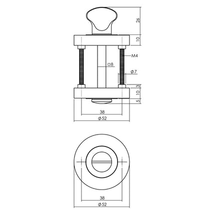 Intersteel Deurbeslag set toiletslot 63/8mm wit met deurkruk Bastian en WC - sluiting wit - Doika - Deurbeslag sets - Intersteel - 8714186634851 - 27,169,399