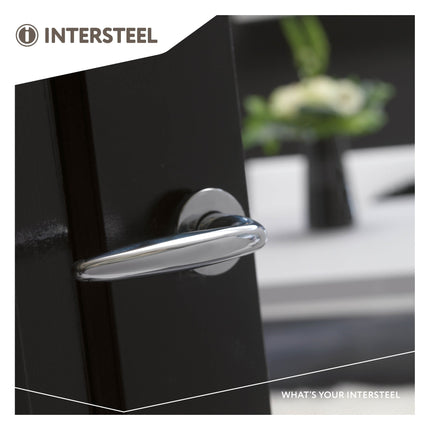 Intersteel Deurkruk Sigaar op rozet chroom - Doika - Deurkrukken op rozet - Intersteel - 8714186068250 - 16,019,902