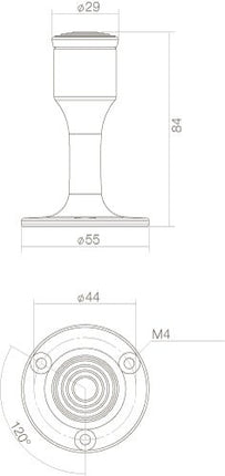 Intersteel Deurstop recht model mat zwart - Doika - Deurstoppers - Intersteel - 8714186088913 - 23,442,040