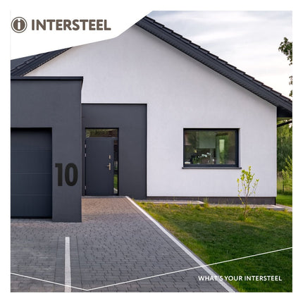 Intersteel Huisnummer 0 XL hoogte 30 cm rvs/mat zwart - Doika - Huisnummer - Intersteel - 8714186503270 - 23,402,110