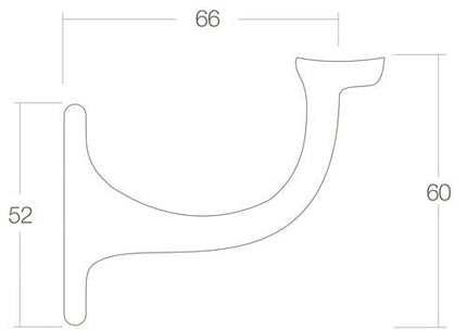 Intersteel Leuninghouder hol zadel mat zwart - Doika - Leuninghouders - Intersteel - 8714186107003 - 23,724,521