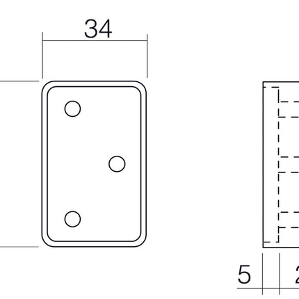 Intersteel Opvulblok kierstandhouder rvs geborsteld - Doika - Kierstandhouders - Intersteel - 8714186326794 - 35,480,056