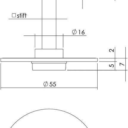 Intersteel Rozet toilet - /badkamersluiting rond plat zelfklevend 8 mm - Doika - Rozetten - Intersteel - 8714186410431 - 23,340,360