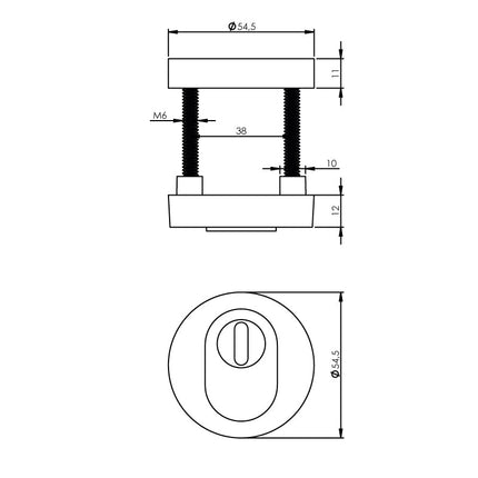 Intersteel Veiligheidsrozet SKG*** met kerntrekbeveiliging nikkel mat - Doika - Veiligheidsrozetten - Intersteel - 8714186079560 - 19,375,100