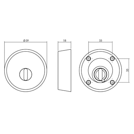 Intersteel Veiligheidsrozet SKG*** voor oplegsloten met kerntrekbeveiliging zwart - Doika - Veiligheidsrozetten - Intersteel - 8714186506660 - 23,375,599