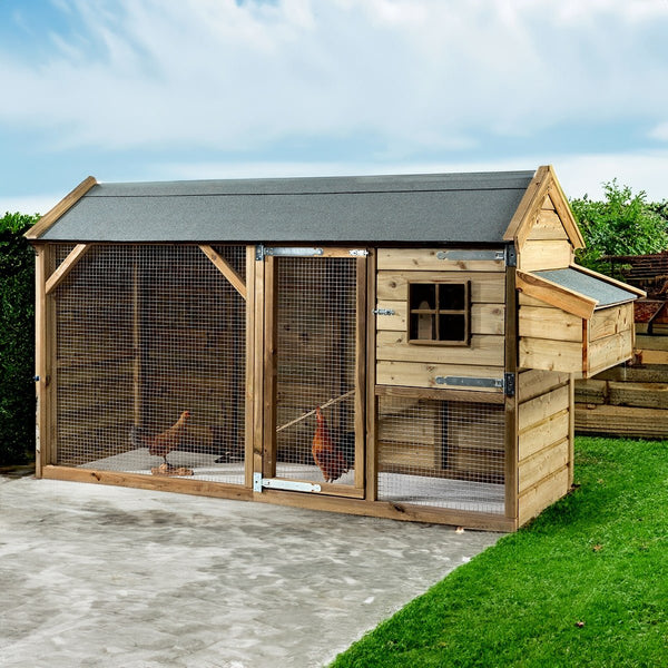 Chicken coop Lokie 273 x 95 x 148 cm | Doika