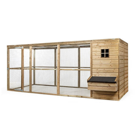 Kippenhok Luuk 448 x 179 x 183 cm - Geïmpregneerd hout - Doika - Kippenhok - Glorenza - 8720094051246 - 8720094051246