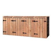 Kliko Ombouw Cato 4x240 liter 205x87.5x119cm Douglas Hout - Doika - Ombouw Kliko - Volente - 8720094052496 - 8720094052496