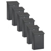 Practo Garden Brievenbussen Halifax mat zwart | Set van 6 stuks - Doika - Brievenbusset - Practo Garden -  - 6 stuks van B411AN