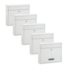 Practo Garden Brievenbussen Oxford Wit | Set van 5 stuks - Doika - Brievenbusset - Practo Garden -  - 5 stuks van B303B