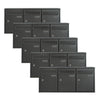 Practo Garden brievenbusunits 3 delig muurbevestiging | Set van 5 stuks - Doika - Brievenbusunit - Practo Garden -  - 5 stuks van B603AN