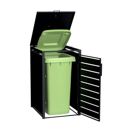Practo Garden Kliko ombouw Enkel Mat Zwart/eiken - Doika - Kliko Ombouw - Practo Garden - 5414045050350 - P351NW