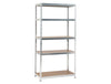 Practo Metalen opbergrek 200x100x50 cm – 5 legborden – Galva - Doika - Opbergrekken - Practo Home -  - M848
