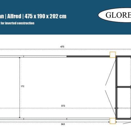 Ren Alfred 475 x 190 x 202 - Aluminium Sluis - Doika - Ren - Glorenza - 8720094050928 - 8720094050928