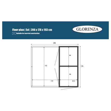 Ren Evi 207 x 176 x 193 - Aluminium Sluis - Doika - Ren - Glorenza - 8720094050638 - 8720094050638
