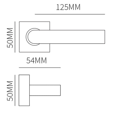 Shuffle Achterdeurset Genève inox - Doika - Voordeurset - Shuffle - 8717727199345 - N1901650